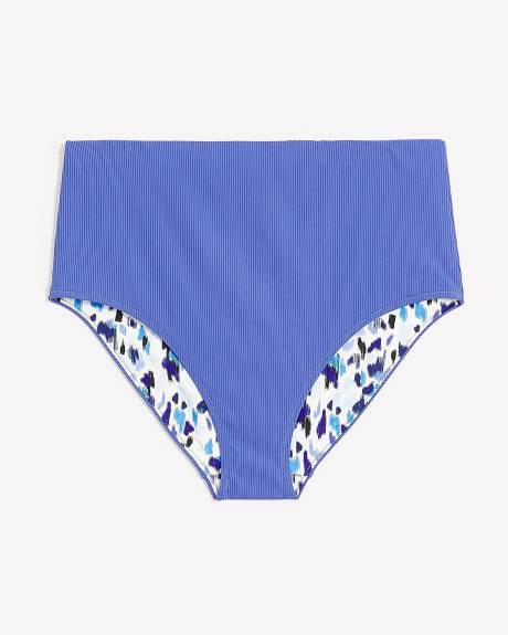 Reversible High-Waisted Swim Brief