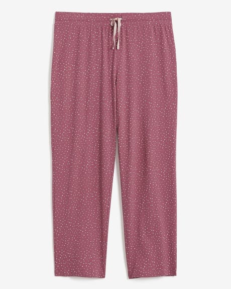 Printed Straight-Leg Knit Pyjama Pant - ti Voglio