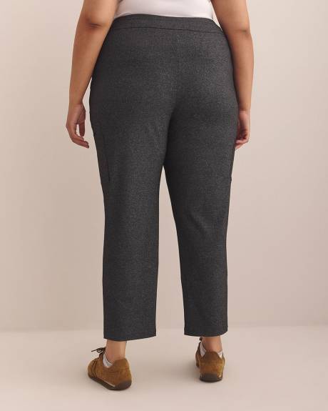 Petite, Cargo Heather Knit City Pant - Active Zone