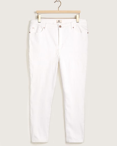 Stretchy Skinny Leg Jeans, White Denim - Addition Elle
