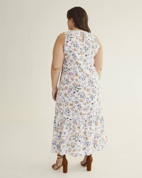 Responsible, Sleeveless Tiered Maxi Dress