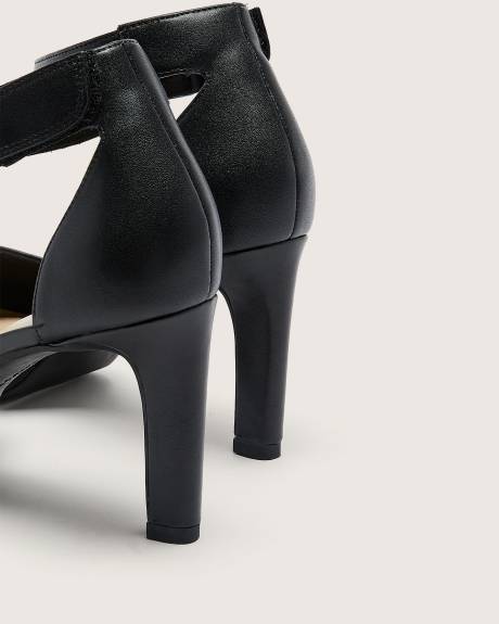Wide Width, Ambyr Skip High Heel Shoe with Velcro Strap - Clarks