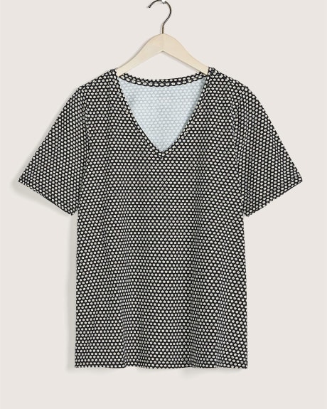 Responsible, Silhouette Fit Cotton Blend T-Shirt - Addition Elle