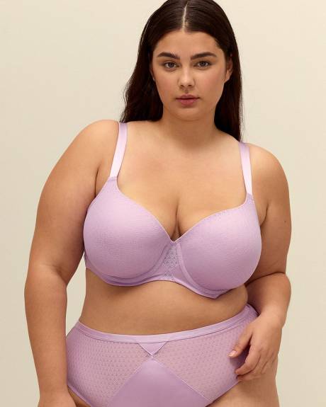Lavender Lace Underwire T-Shirt Bra - Déesse Collection