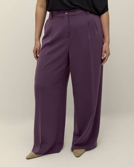 Pantalon de ville à jambe évasée, petite