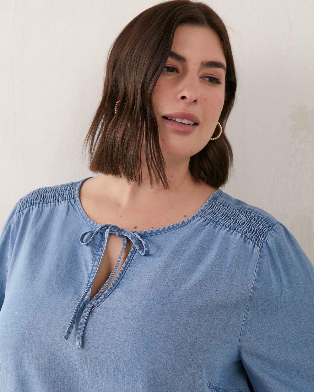 Responsible Popover Blouse With Drawstrings - In Every Story | Penningtons