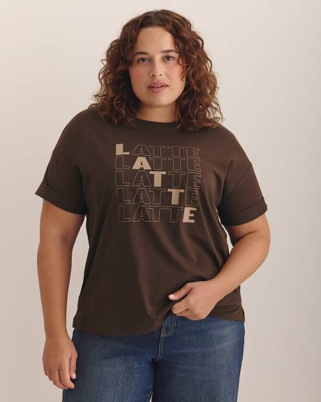 T-shirt col rond, coupe carrée - Essentiels PENN.