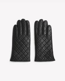 Gants en cuir matelassé