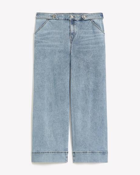 High-Waisted Ultra Wide-Leg Sailor Jeans - Addition Elle