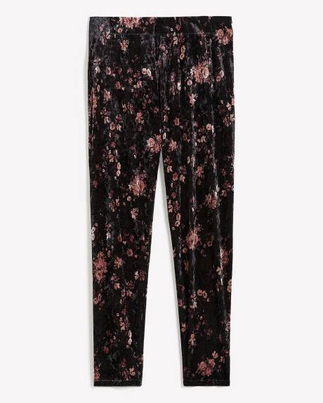 Floral Velvet Fashion Legging - PENN. Essentials