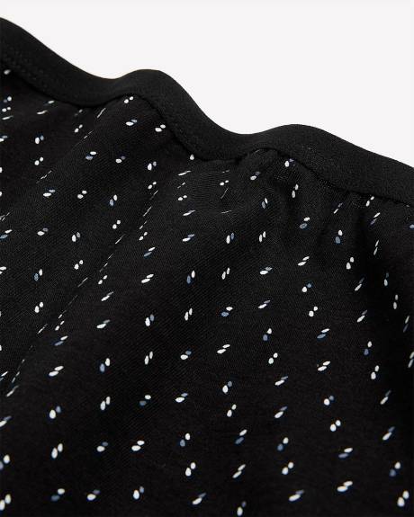 Black Double-Dot Print High-Cut Brief - ti Voglio