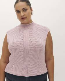 Responsible, Sleeveless Mock-Neck Sweater - Addition Elle Responsible, Sleeveless Mock-Neck Sweater - Addition Elle