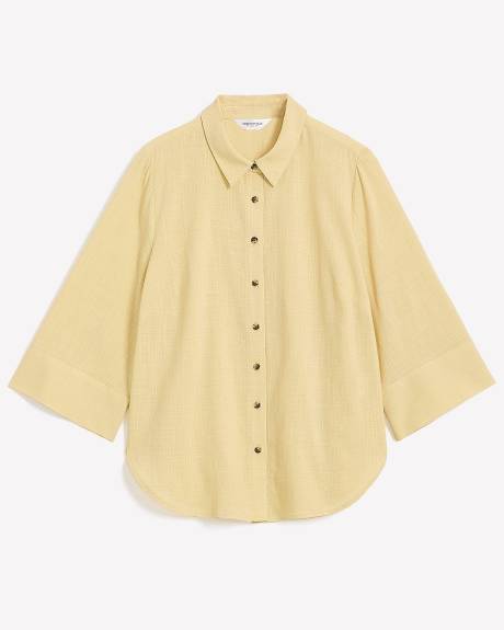 Chemisier en mélange de coton - Addition Elle