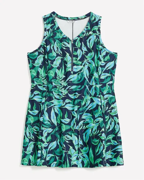 Responsible, Printed Sleeveless Dress with Undershort - Active Zone