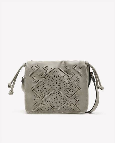 Perforated Braided Crossbody Bag