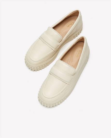 Flâneur en cuir Mayhill Cove, pied large - Clarks