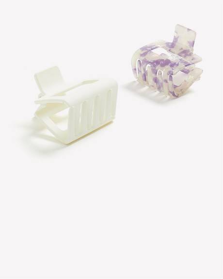 Square Hair Claws, Set of 2