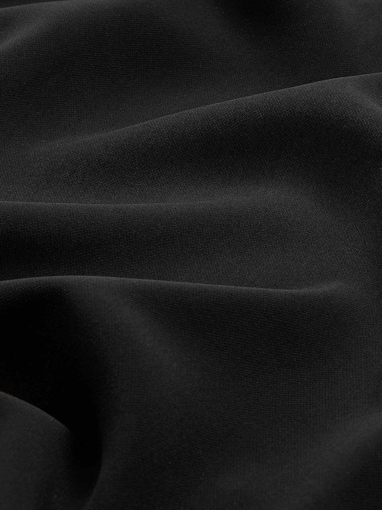 Robe courte noire ajustée asymétrique - Addition Elle