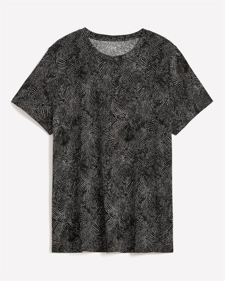 T-shirt à manches courtes et col rond, coupe boyfriend - Essentiels PENN.