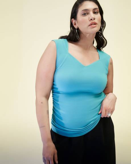 Haut froncé avec encolure en coeur - Addition Elle