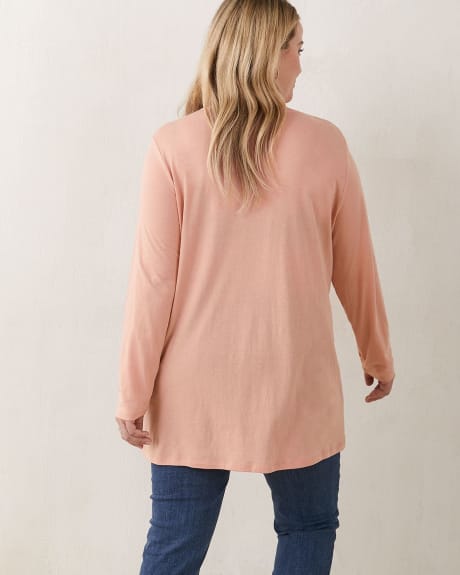 Girlfriend-Fit Tunic-Length Long-Sleeve Tee - In Every Story