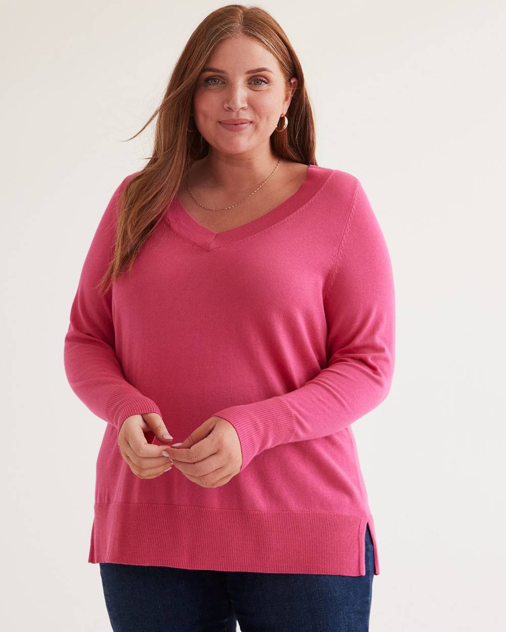 Fine Gauge Cotton Blend Sweater Penningtons