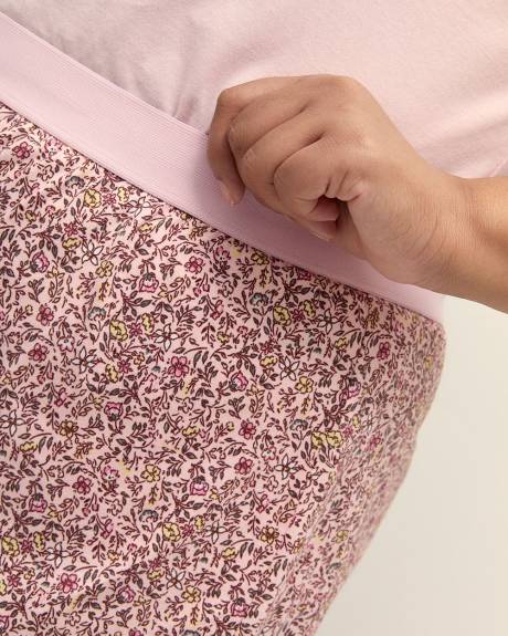 Ensemble de pyjama t-shirt et boxer rose - ti Voglio