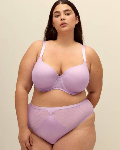 High-Cut Lace and Microfibre Brief - Déesse Collection