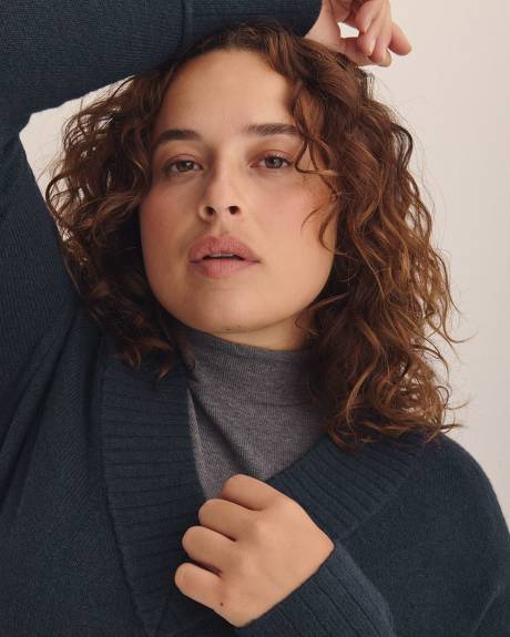 V-Neck Tunic Sweater