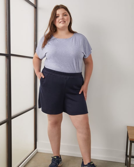 French Terry Pull-On Shorts - ActiveZone