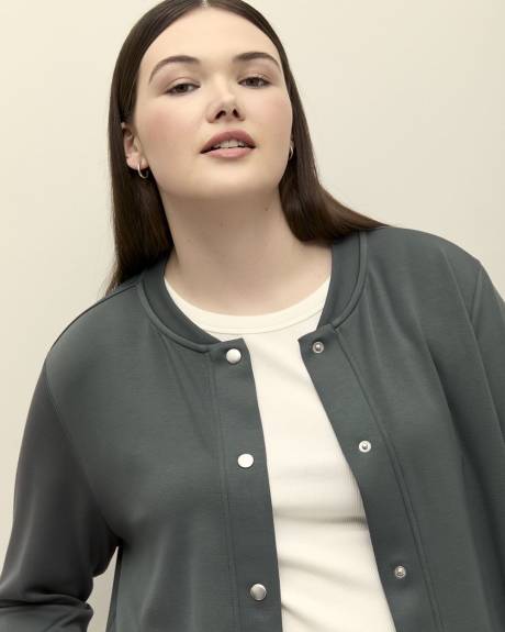 Knit Bomber Jacket