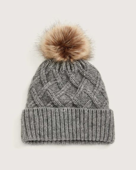 Tuque en tricot avec pompon amovible - In Every Story