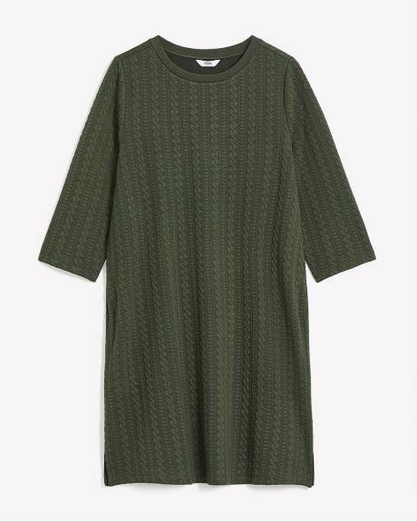 Robe-chandail texturée
