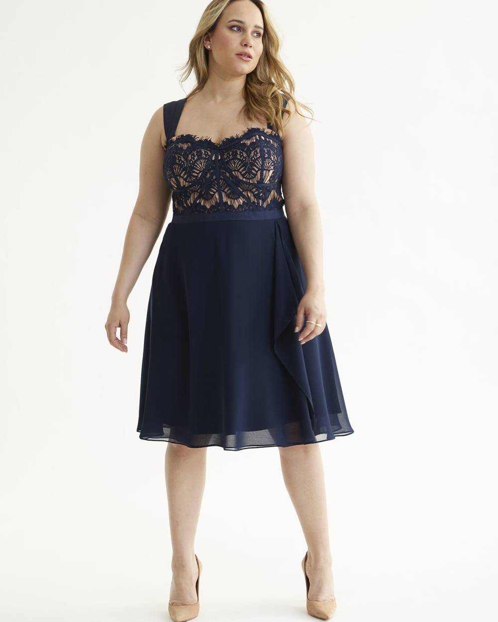 Eyelash lace dress top