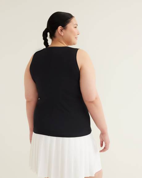 Camisole noire à demi-zip - Active Zone
