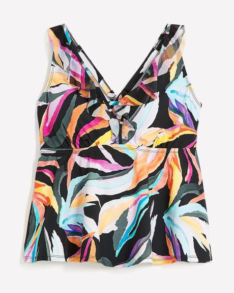 Ruffled Tankini Top