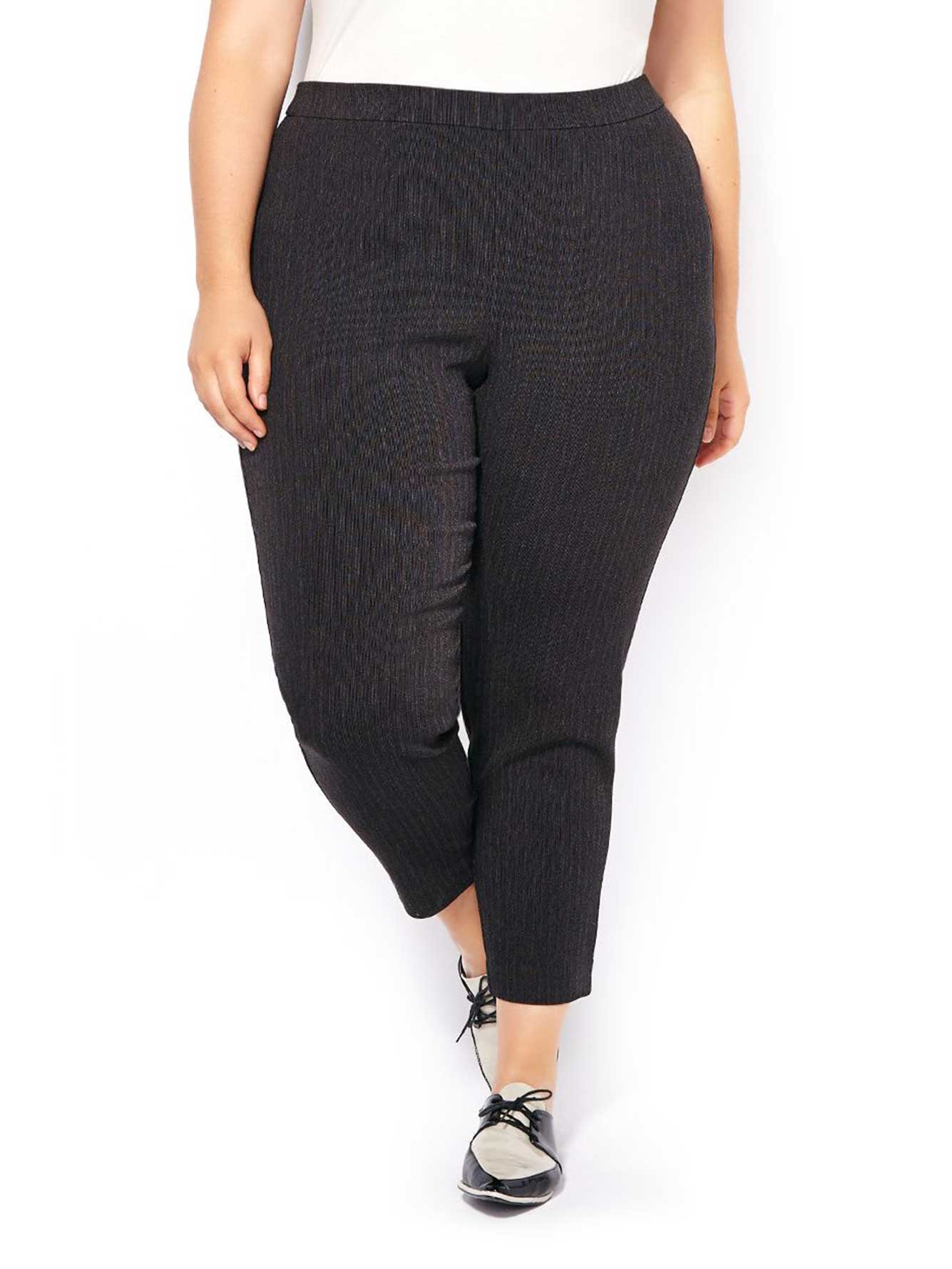 Savvy Fit Striped Slim Leg Ankle Pant Penningtons