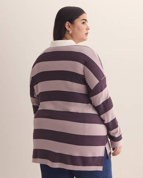 Long-Sleeve Striped Rugby Shirt - Active Zone