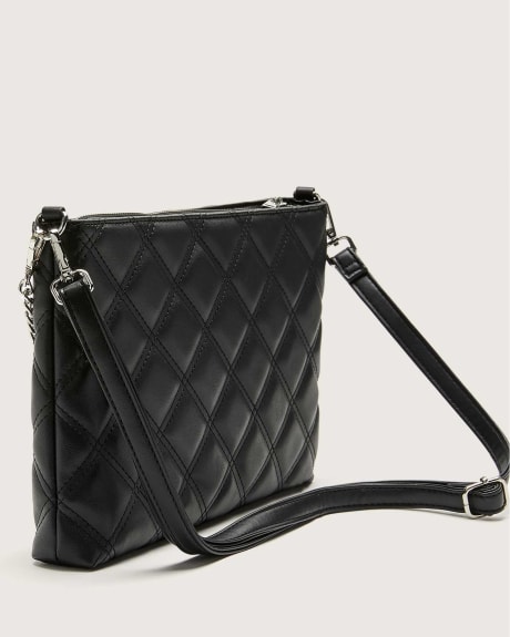 Quilted Crossbody Bag With Chain Strap - In Every Story