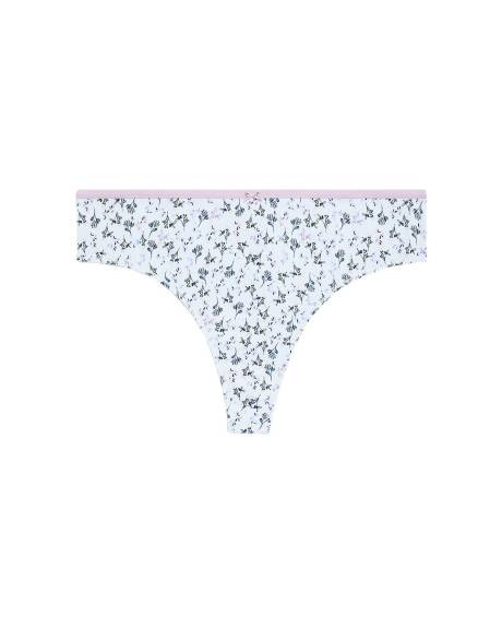 Culotte tanga fleurie en coton - ti Voglio