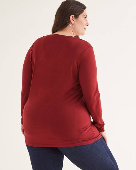 Girlfriend-Fit Long-Sleeve T-Shirt - PENN. Essentials