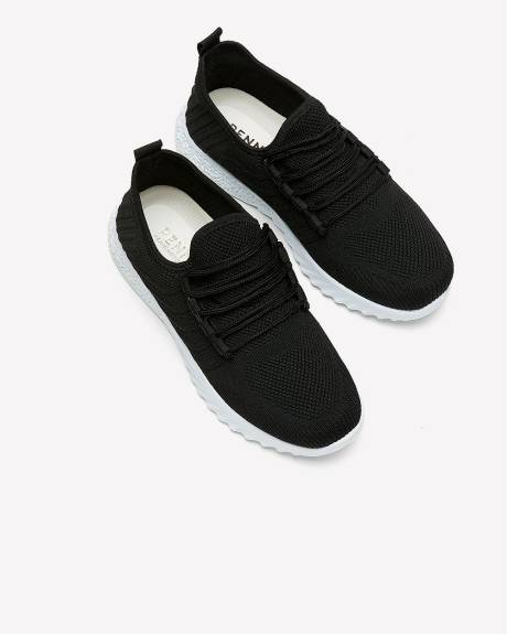 Wide Width, Knit Sneaker with Breathable and Washable Insole