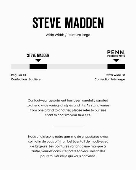 Wide Width, Black Leather Howler Boot - Steve Madden