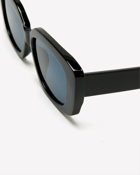 Fashion Rectangle Plastic Frame Sunglasses