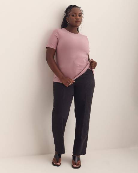Responsible, Modern Fit Ribbed Tee - Addition Elle - PENN. Essentials