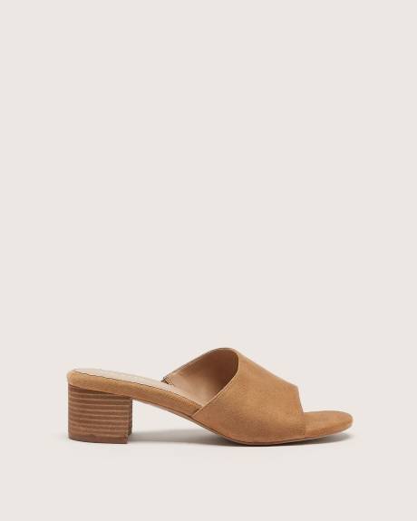 Extra Wide Width, Block Heel Mule Sandal