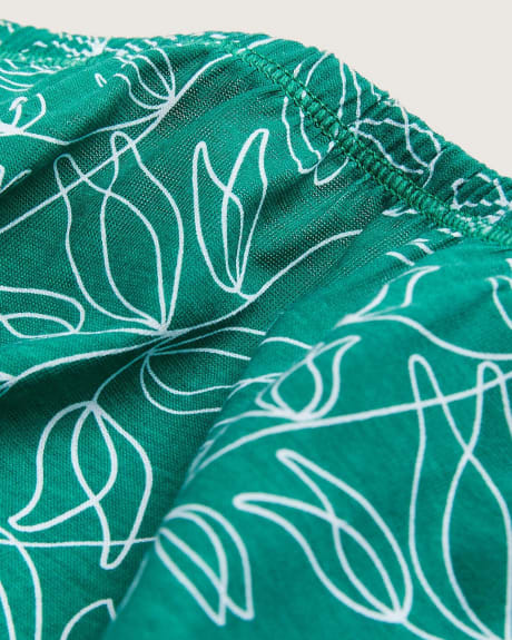 Culotte échancrée en coton à imprimé - tiVOGLIO