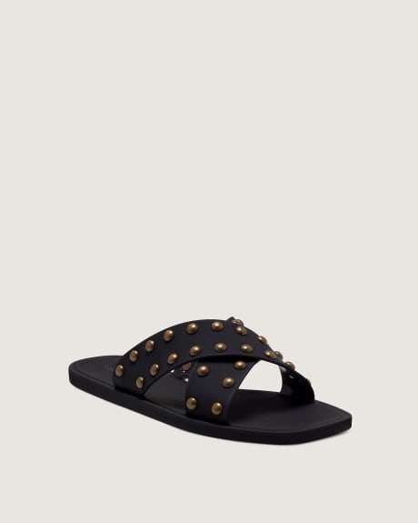 Regular Width, Slide Sandal with Polished Studs - Lucky Brand
