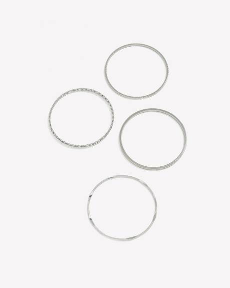 Assorted Paper Glitter Bangles, Set of 4