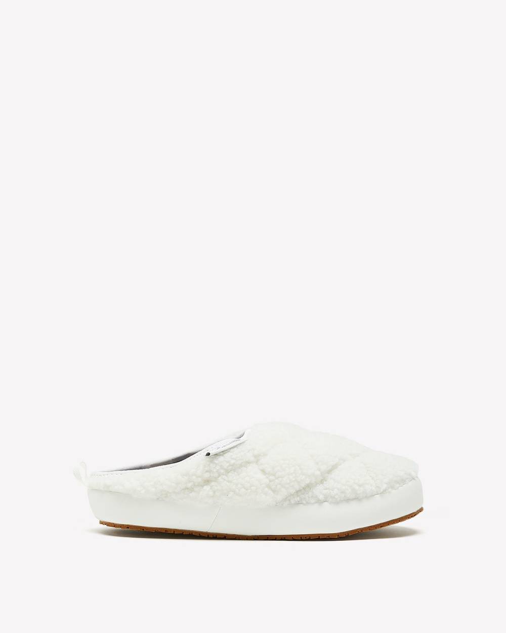 Regular Width, White Sherpa Cozy Cabin Camper Slippers - Columbia